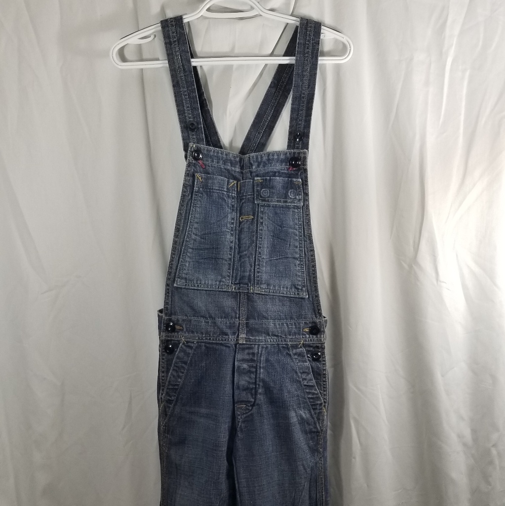 7 For All Mankind Overalls Rare 26 Open Back Euc